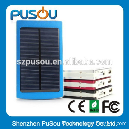 20000mah energy saving solar powerbank pack waterproof external power bank charger with 2 USB and falsh light with CE Rohs FCC